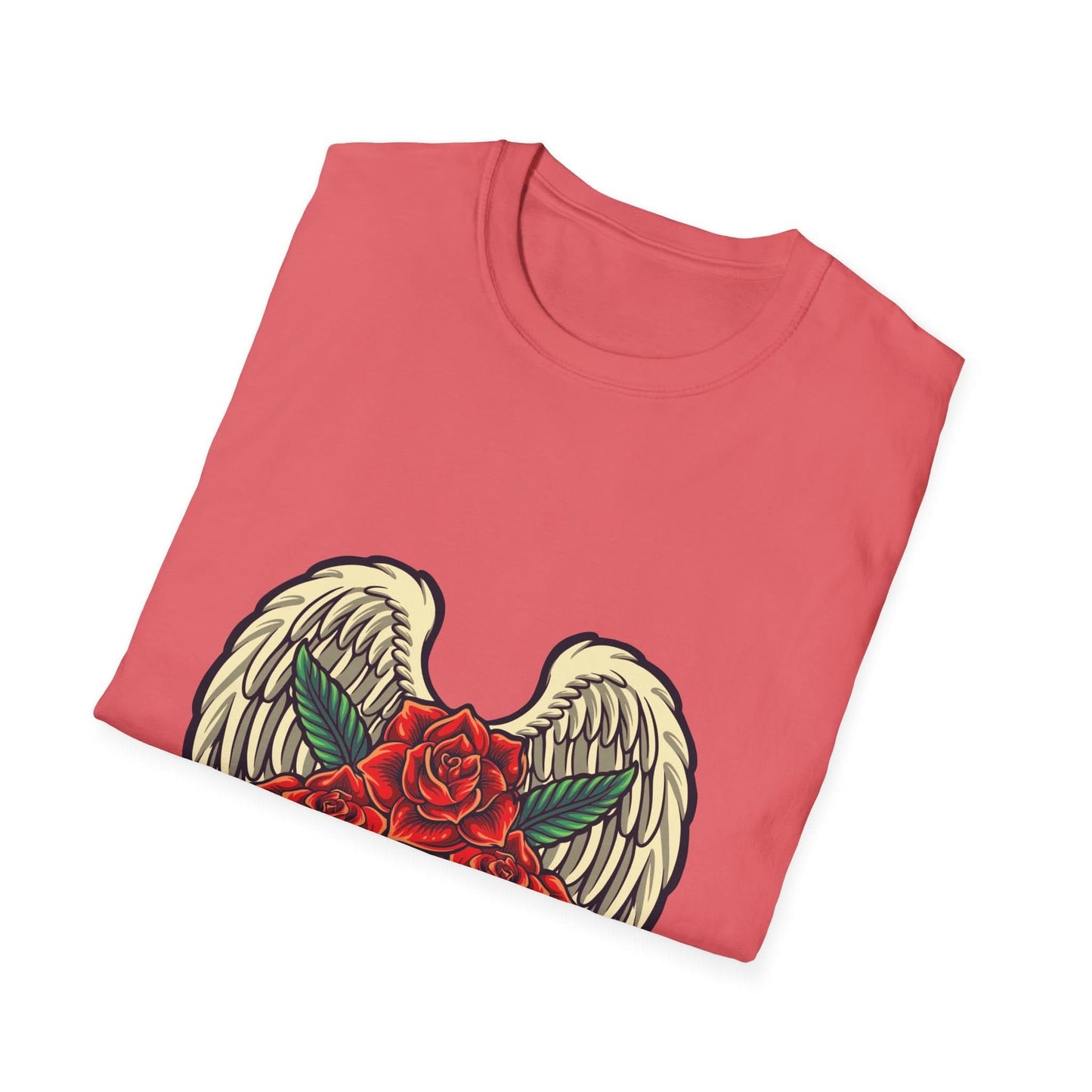 Red Rose Blooms with Angels Wings - Mleem