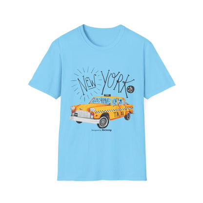 New York Taxi Watercolor - Mleem