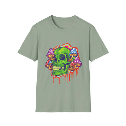 Psychedelic Skull with Mushrooms - Mleem