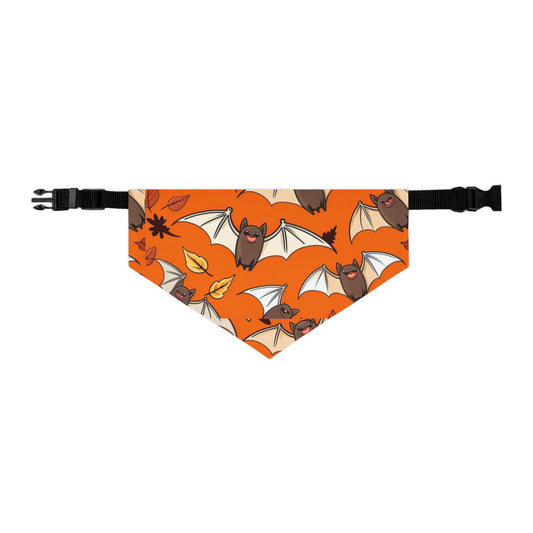 Cute Halloween Pet Bandana Collar, Dog Accessories, Pet Costume, Bat Print, Fall Pet Gear