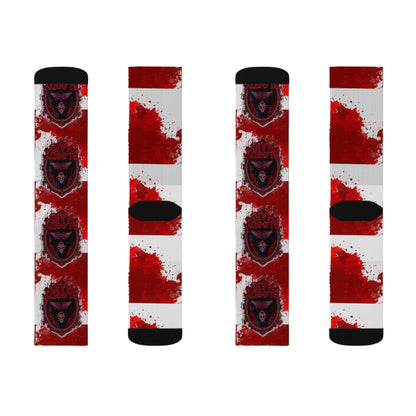 Unique Sublimation Socks, Stylish Crew Socks, Custom Design Socks, Gift for Her, Statement Socks, Trendy Fashion Socks