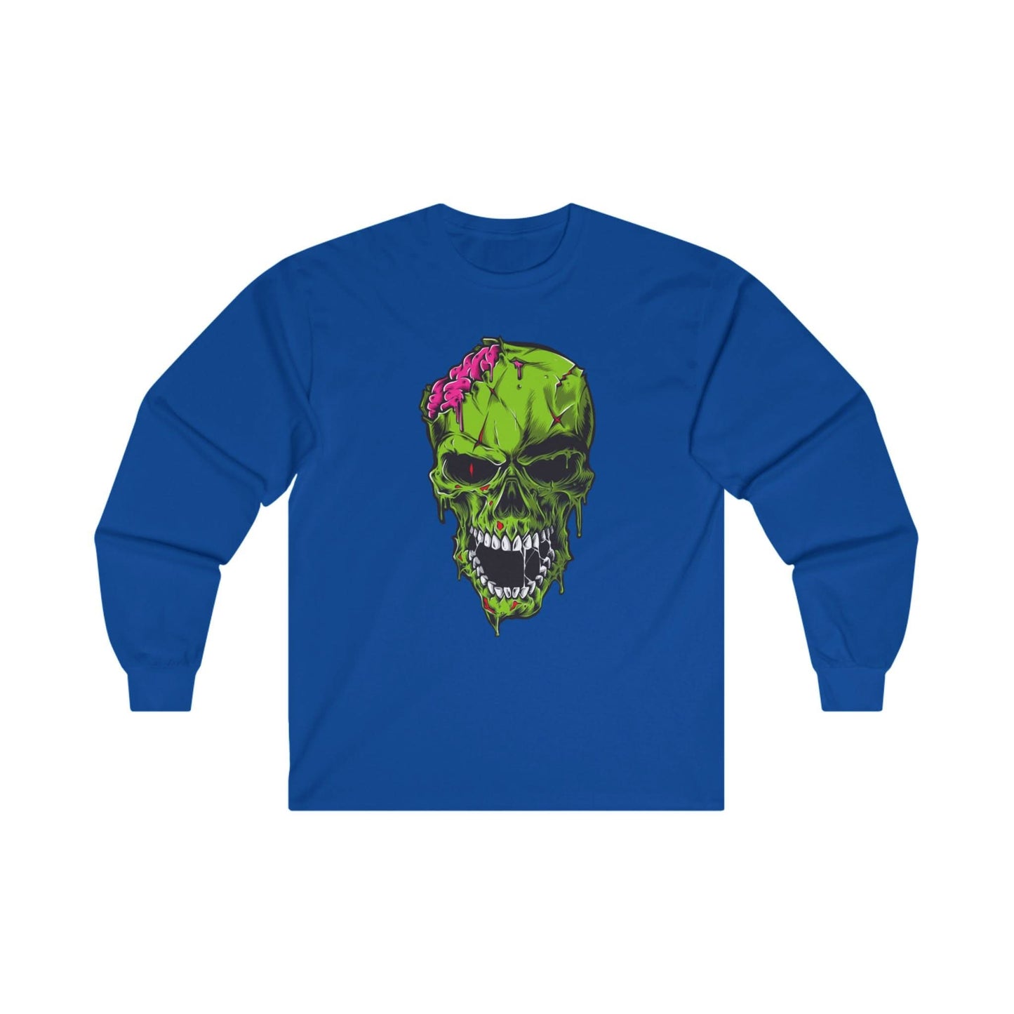 Scary Zombie Head Illustration - Mleem