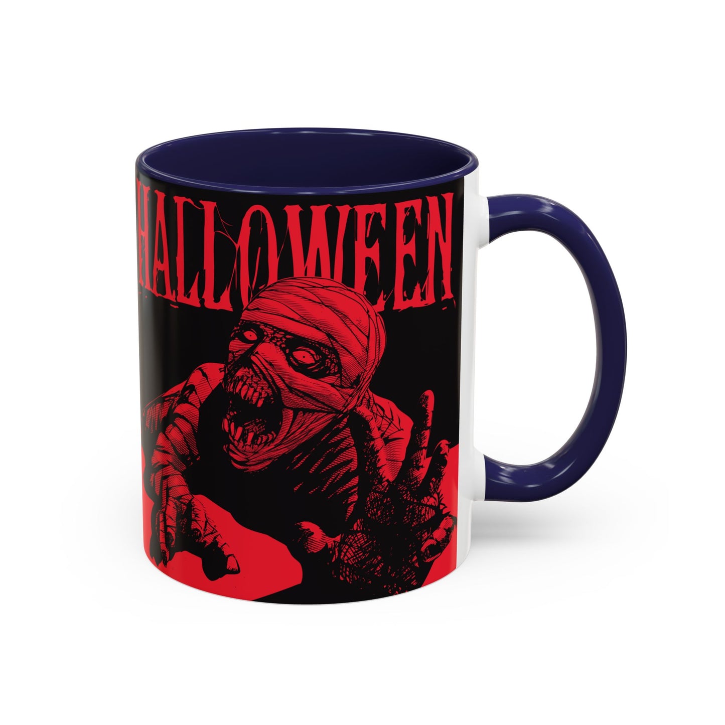Halloween Accent Coffee Mug | Spooky Coffee Cup for Halloween Lovers, Trick or Treat Mug, Horror Decor, Gift for Fans