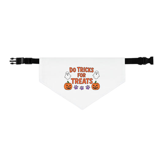 Halloween Pet Bandana, Dog Costume Accessory, Trick or Treat Bandana, Pet Halloween Apparel, Spooky Dog Outfit