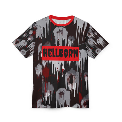 Bold Graphic Unisex Tee with Hellborn Design - Casual Streetwear, Fan Merch, Halloween Outfit, Unique Gift, Alternative Fashion