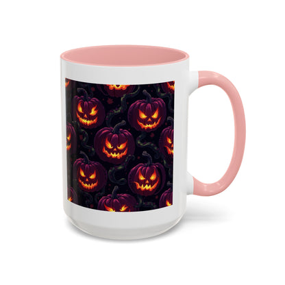 Halloween Pumpkin Coffee Mug, Spooky Ceramic Cup, Fall Decor, Autumn Gift, Halloween Party Essential, Seasonal Drinkware