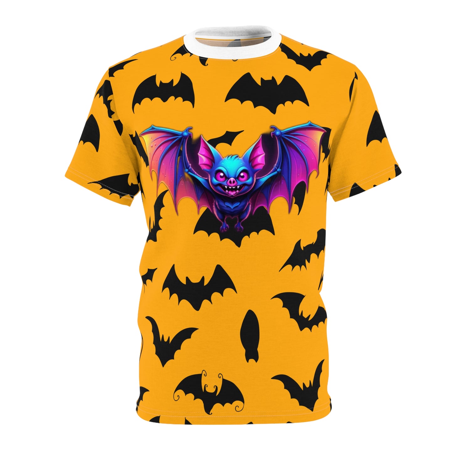 Spooky Bat Graphic Tee, Halloween Shirt, Unisex Casual Wear, Fun Halloween Outfit, Unique Gift for Bat Lovers