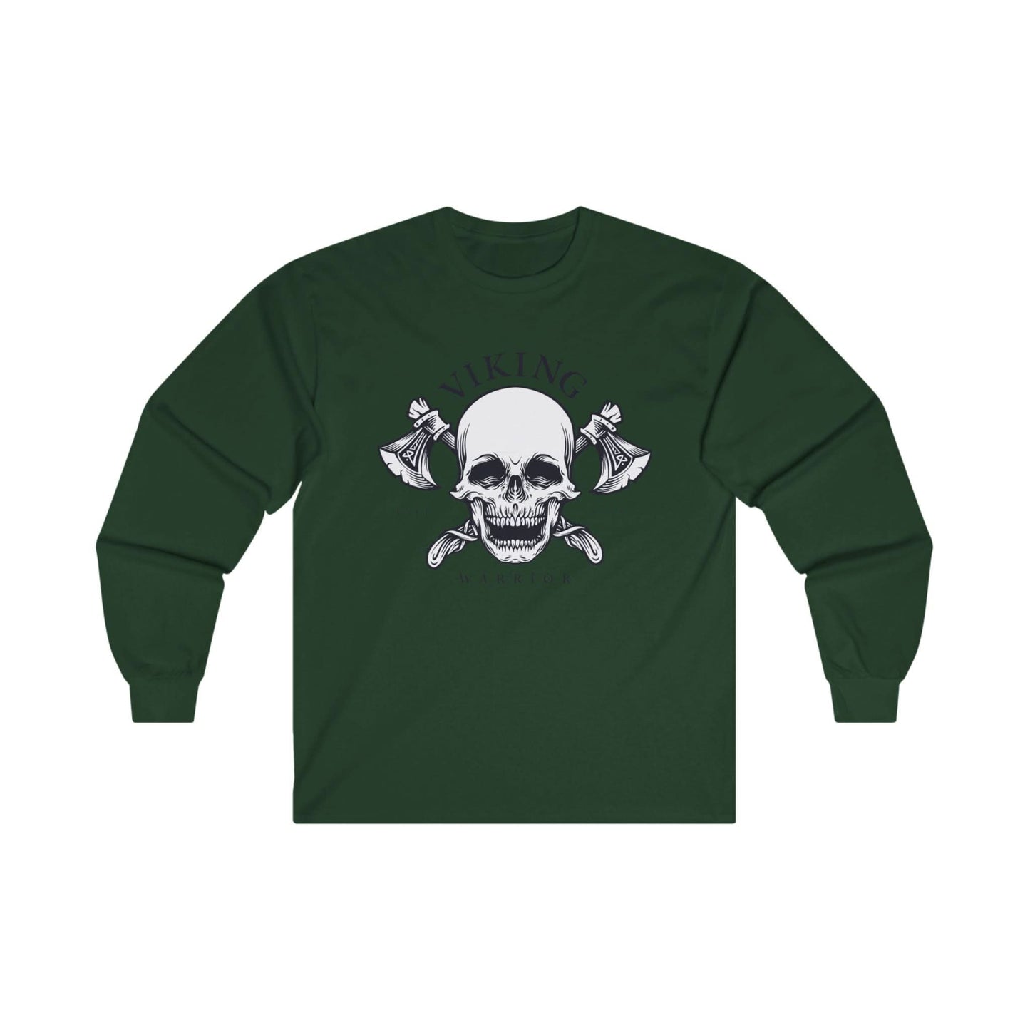 Viking Head Skull With Axe - Mleem