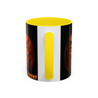 Halloween Pumpkin President Mug, Fun Gift for Coffee Lovers, Spooky Decor, Trick or Treat, Autumn Vibes, Unique Collectible