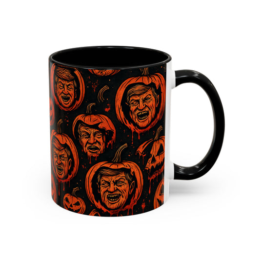 Spooky Pumpkin Faces Coffee Mug | Halloween Gifts, Funny Coffee Cup, Whimsical Mug, Holiday Decor, Unique Gifts