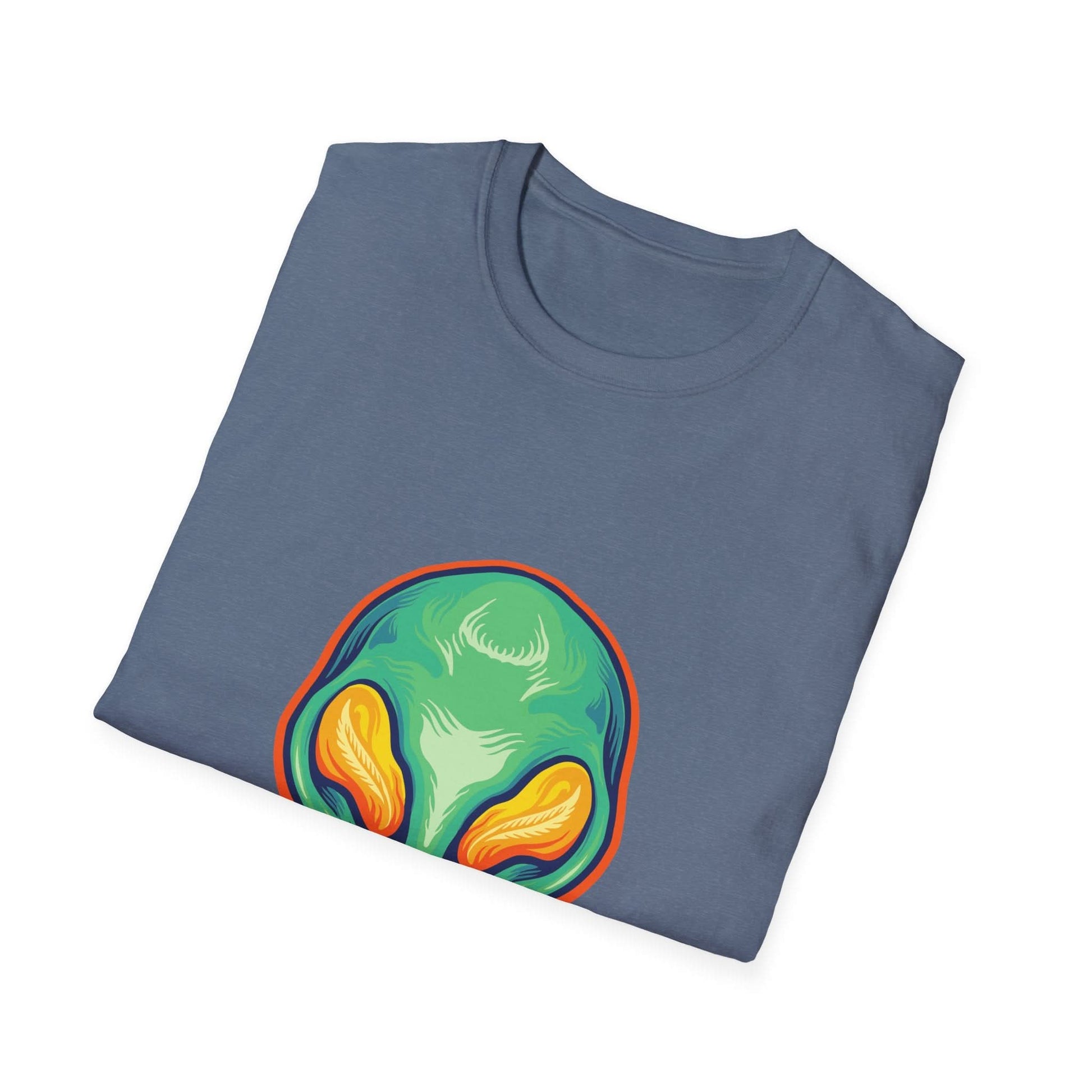 Alien Head Green Smile Mascot - Mleem