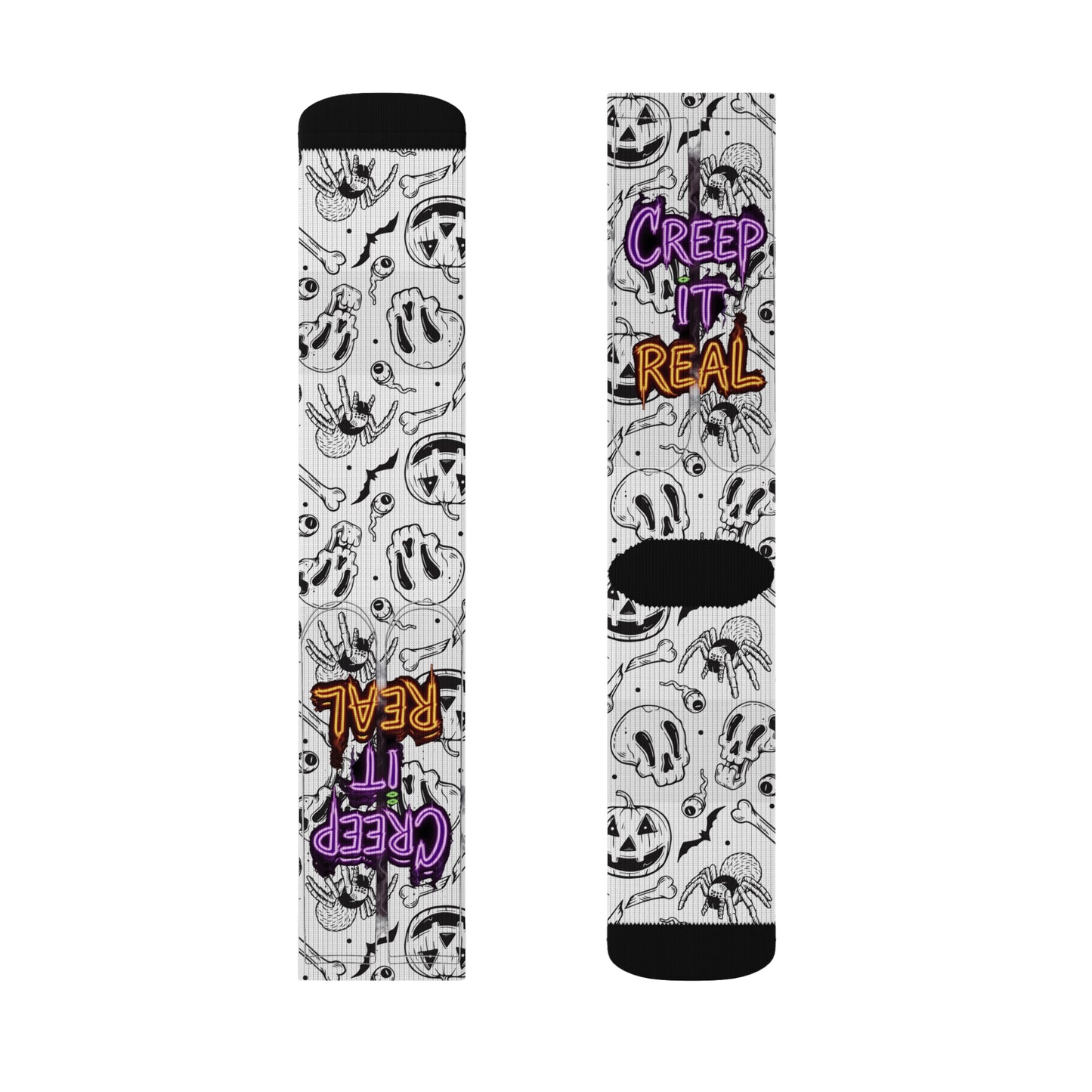 Halloween Themed Socks, Fun Socks for Fall, Creepy Socks Gift, Spooky Season Accessories, Unique Halloween Apparel