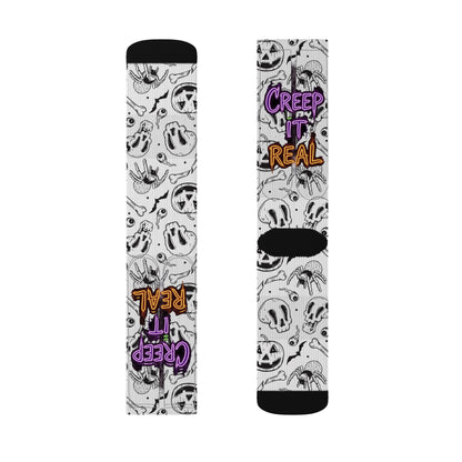 Halloween Themed Socks, Fun Socks for Fall, Creepy Socks Gift, Spooky Season Accessories, Unique Halloween Apparel