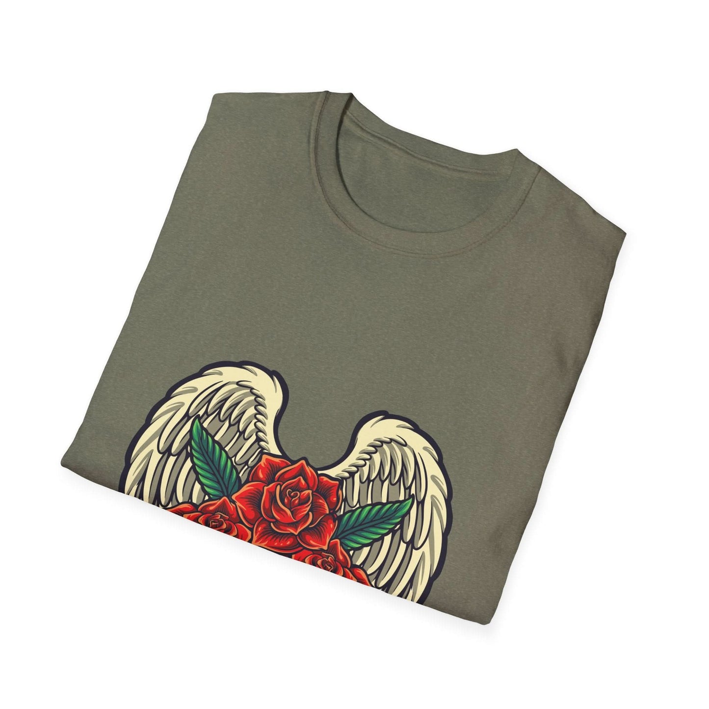Red Rose Blooms with Angels Wings - Mleem