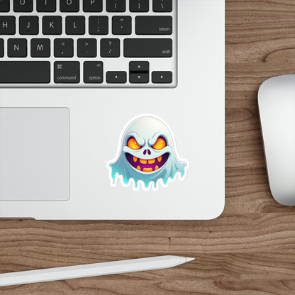 Spooky Ghost Die-Cut Stickers | Fun Halloween Decor, Laptop Accessories, Party Favors, Enamel Pin Alternatives, Gift Ideas