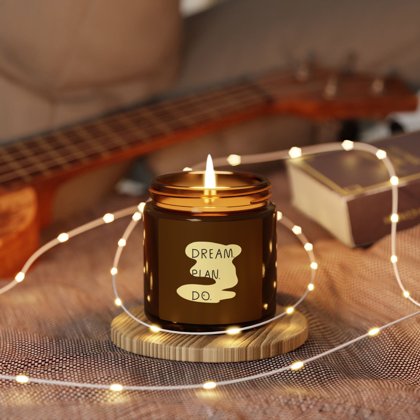 Dream Plan Do Scented Soy Candle - Cozy Home Decor,  Motivational Home Fragrance