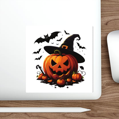 Halloween Pumpkin Die-Cut Stickers | Trick or Treat Decor | Perfect for Party Favors, Spooky Seasonal Decor, Laptop and Phone Stickers