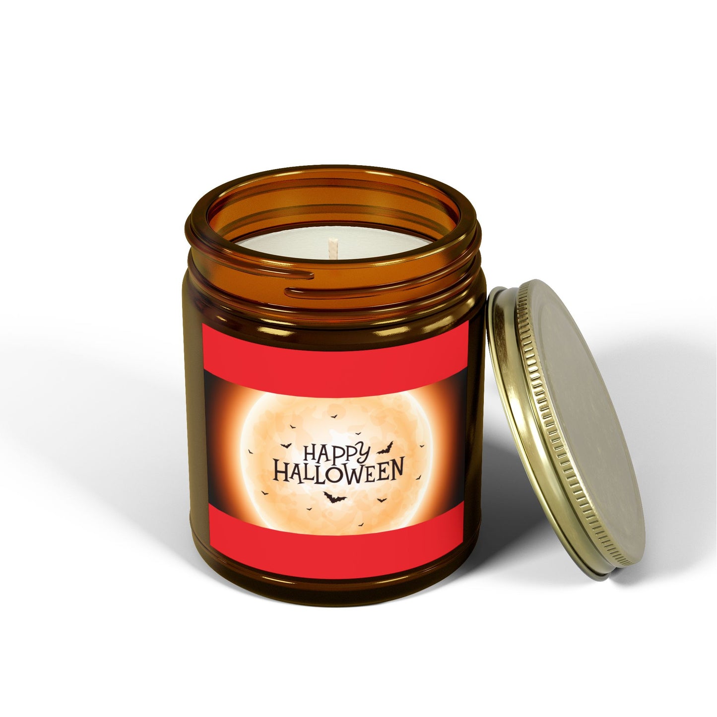 Halloween Scented Candles, 4oz & 9oz Coconut Apricot Wax - Festive Home Decor, Fall Gift, Cozy Atmosphere, Unique Halloween Party Favor