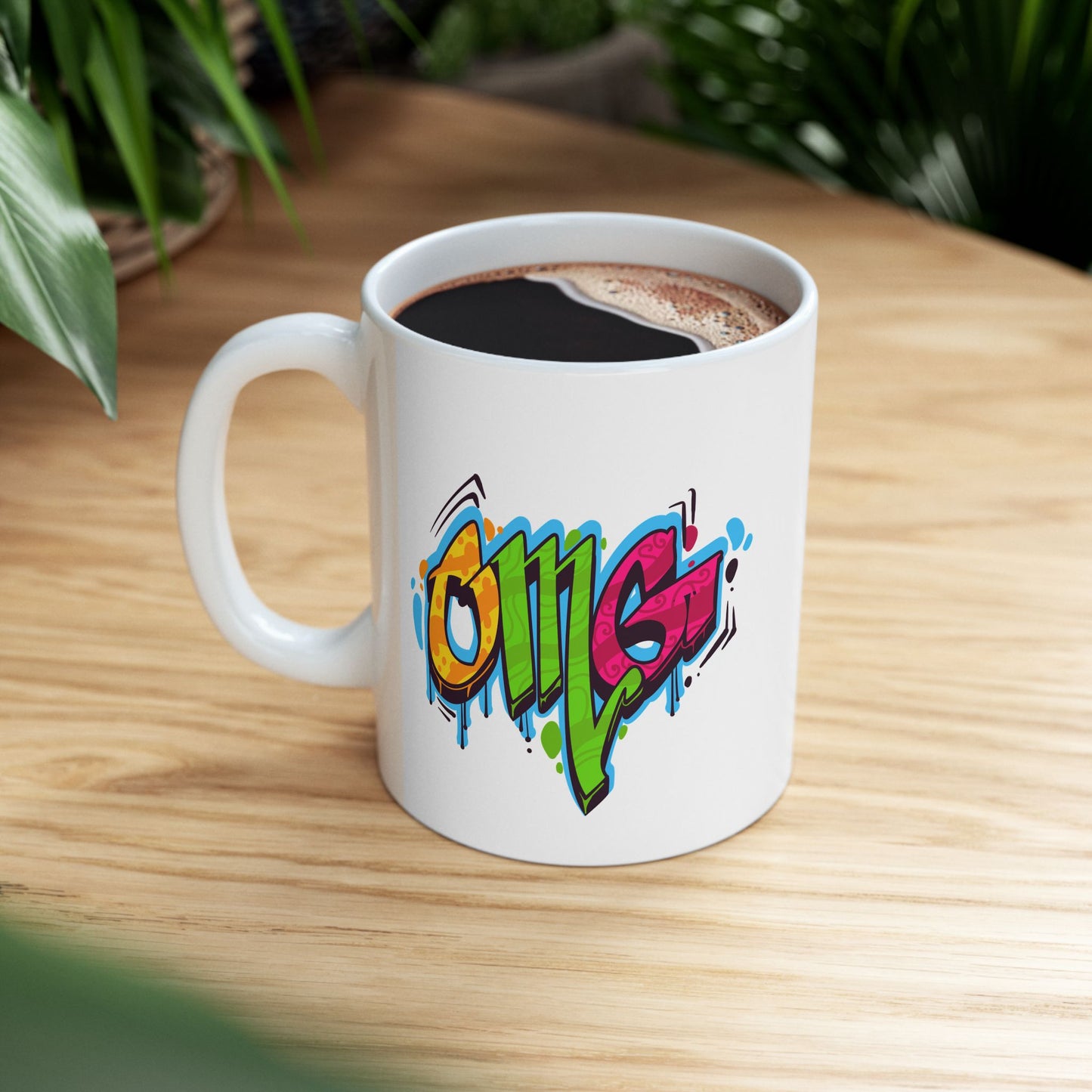 Colorful Graffiti Ceramic Mug