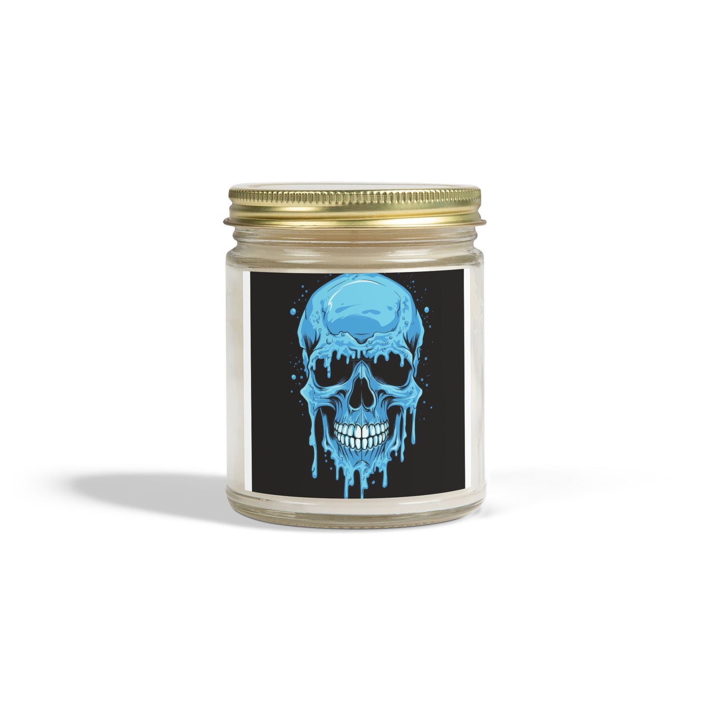 Chilling Skull Scented Candle - Coconut Apricot Wax, Dark Aesthetic Gifts, Home Decor, Occult Candles, Halloween Decor