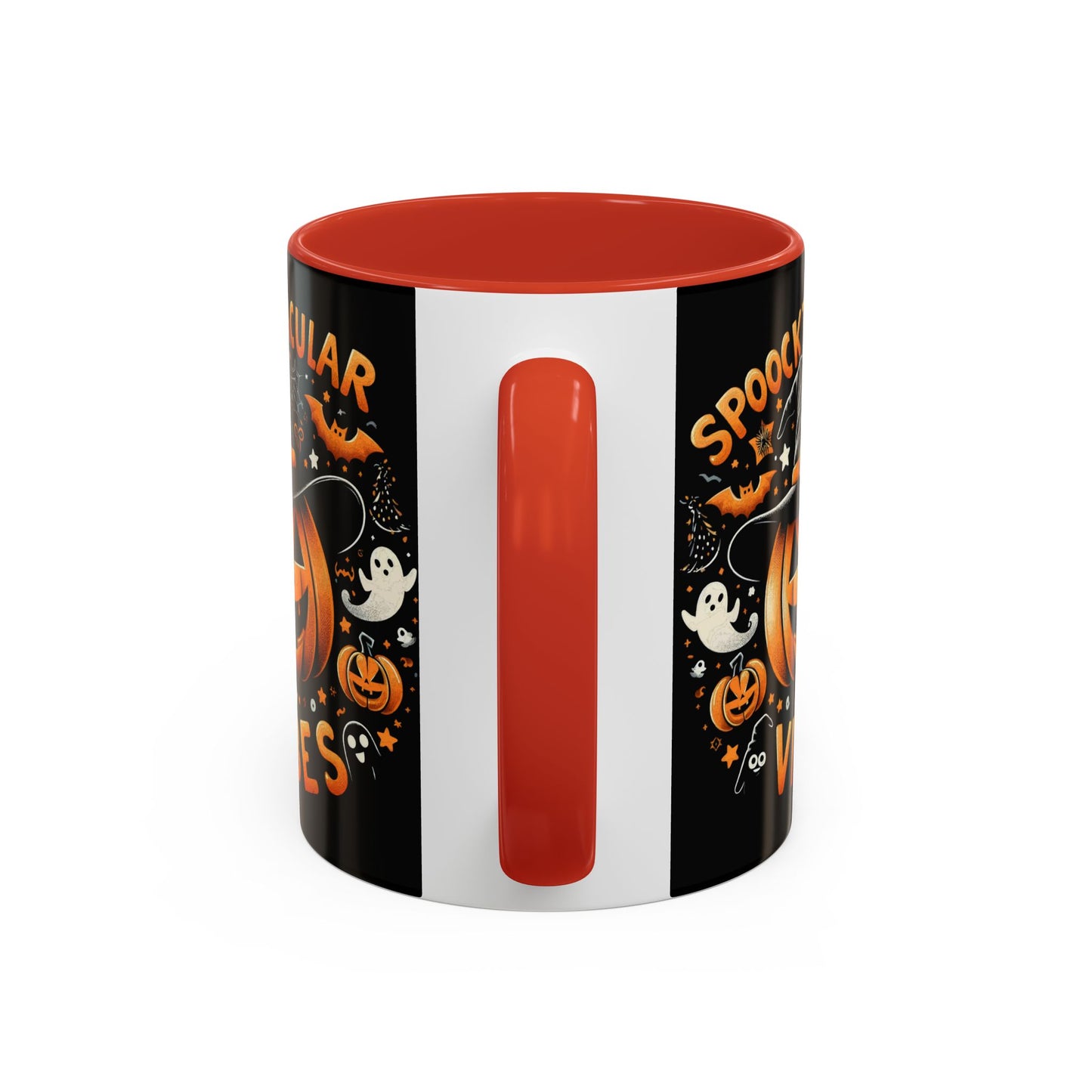 Halloween Accent Coffee Mug - Spooktacular Vibes, Fall Home Decor, Pumpkin Lovers Gift, Trick or Treat Mug, Spooky Season Drinkware