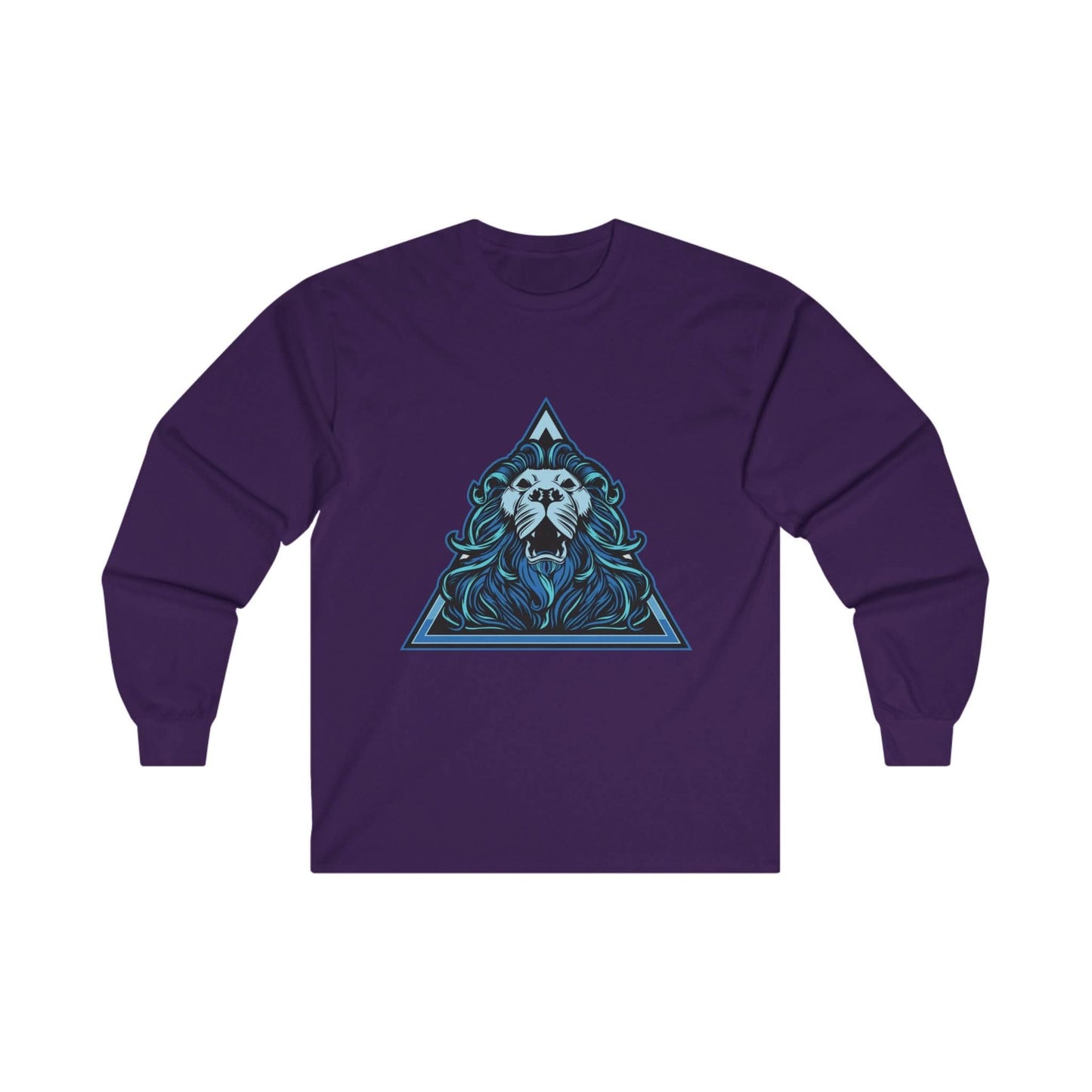 Lion Head in Blue Triangle - Mleem