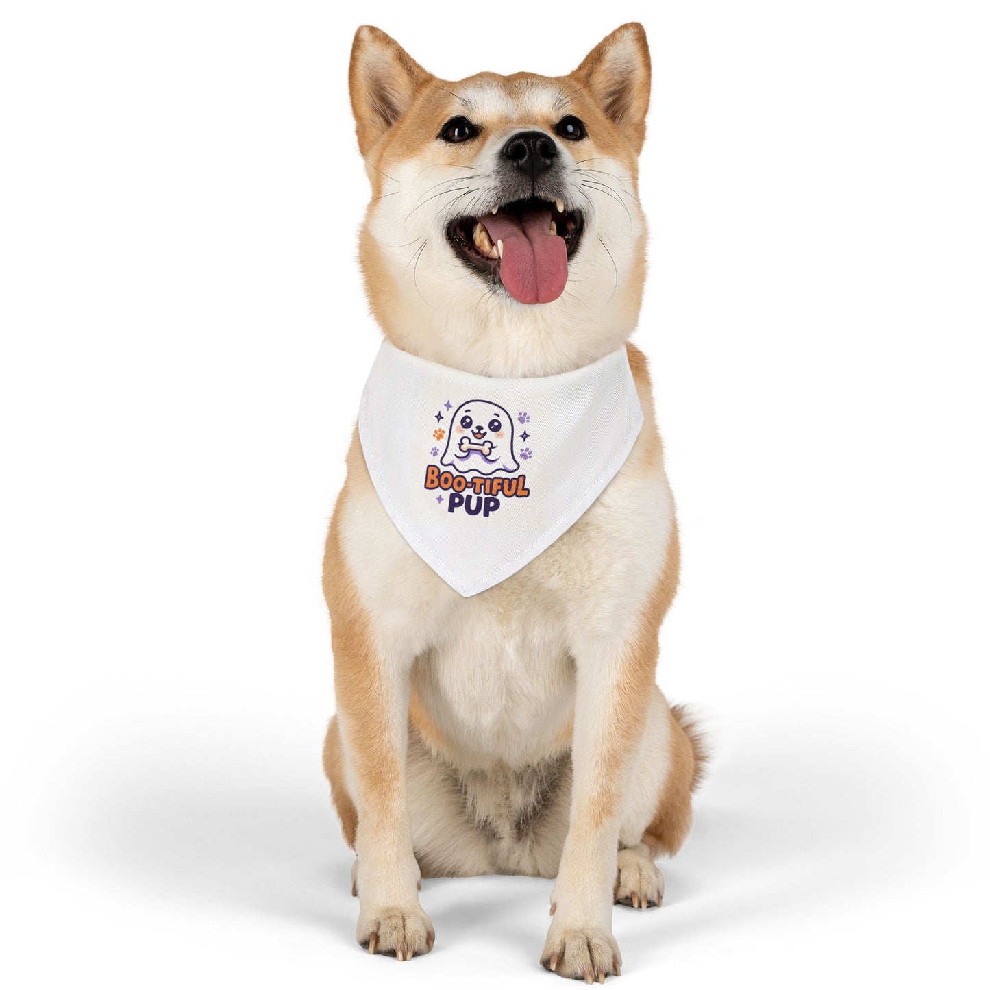 Boo-tiful Pup Pet Bandana Collar, Halloween Dog Accessory, Cute Pet Gift, Spooky Season Style, Dog Fashion, Pet Halloween Costume