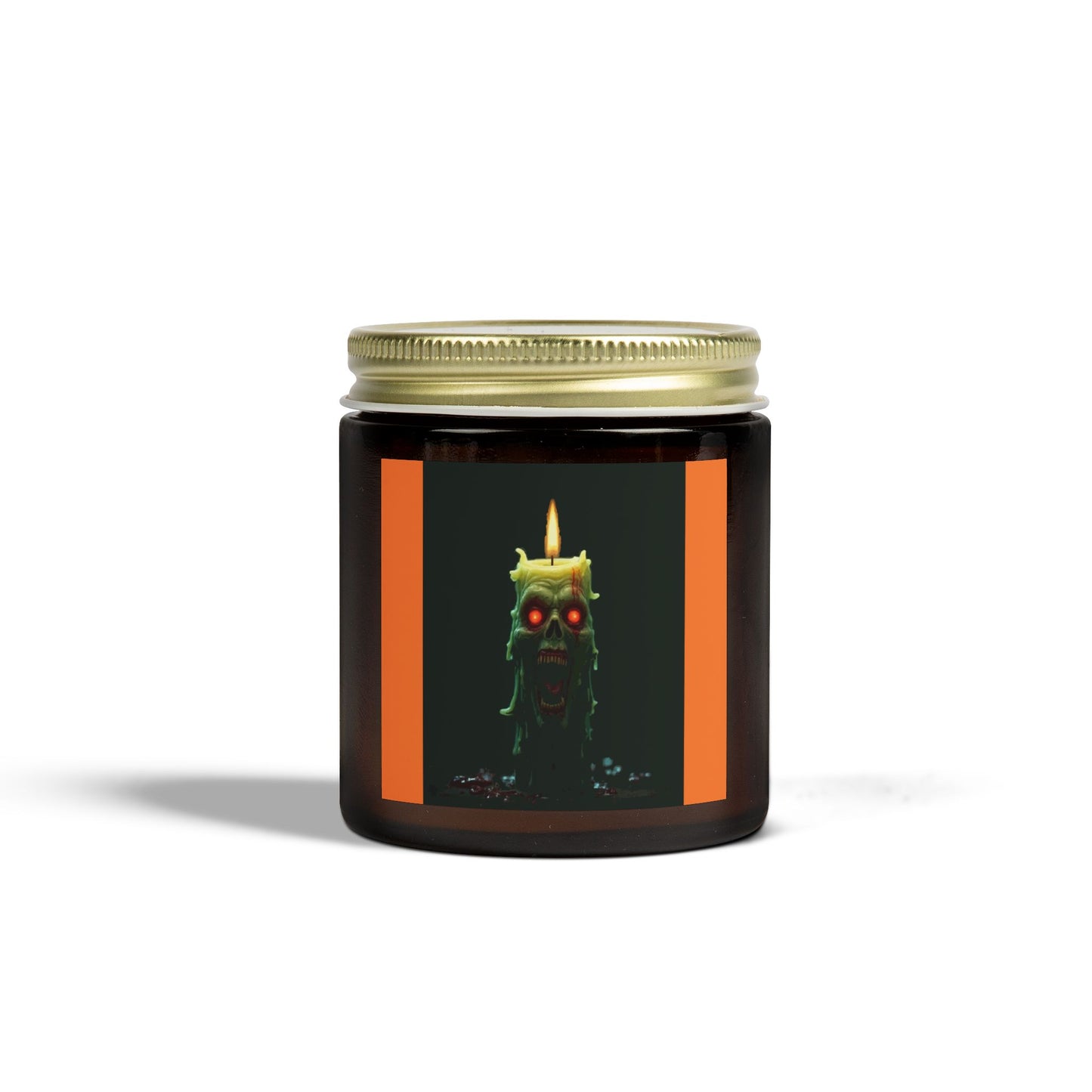 Coconut Apricot Candle with Spooky Vibe, Halloween Decor, Unique Gift, Cozy Atmosphere, Candle for Relaxation