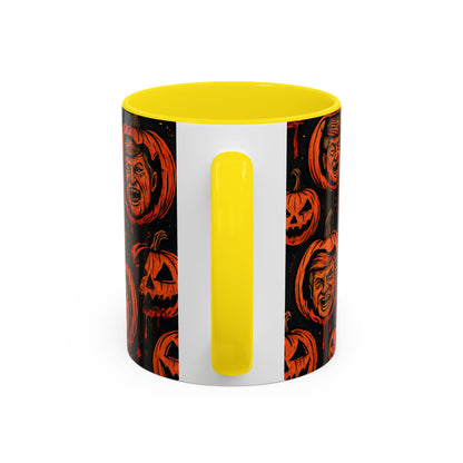 Spooky Pumpkin Faces Coffee Mug | Halloween Gifts, Funny Coffee Cup, Whimsical Mug, Holiday Decor, Unique Gifts