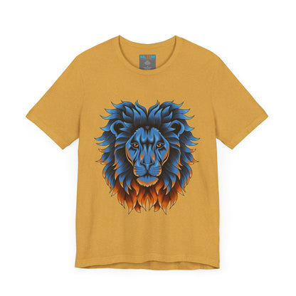 Dynamic Lion Graphic Tee - Unisex Short Sleeve Jersey T-Shirt