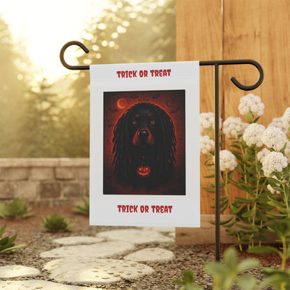 Halloween Garden Banner, Trick or Treat Decor, Fall Seasonal Flag, Dog Lover Gift, Outdoor Home Decoration