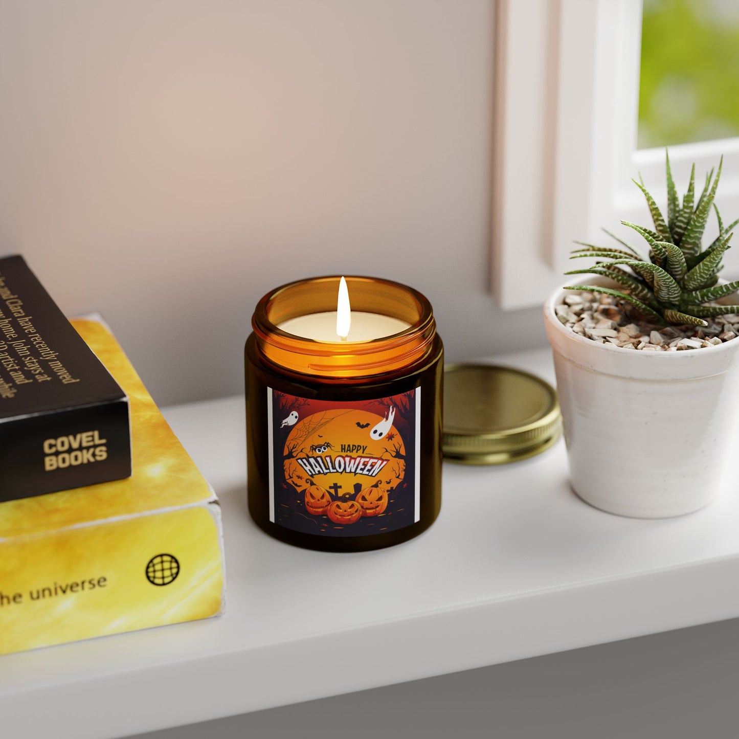 Halloween Scented Candles, Pumpkin Spice Aroma, Fall Decor, Home Fragrance, Gift Idea