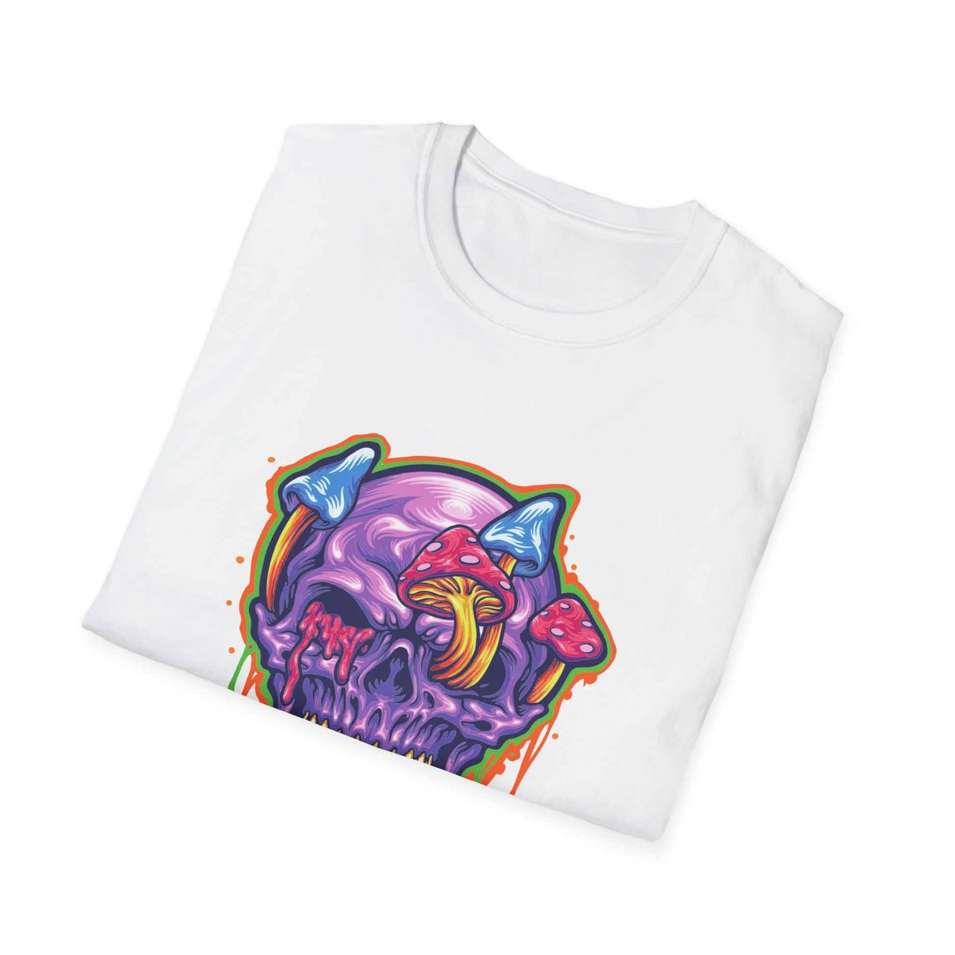 Magic Trippy Skull Mushroom Psychedelic - Mleem