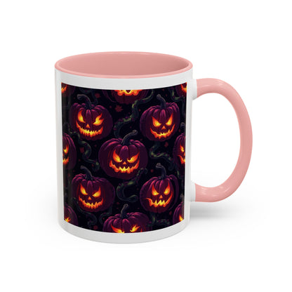 Halloween Pumpkin Coffee Mug, Spooky Ceramic Cup, Fall Decor, Autumn Gift, Halloween Party Essential, Seasonal Drinkware