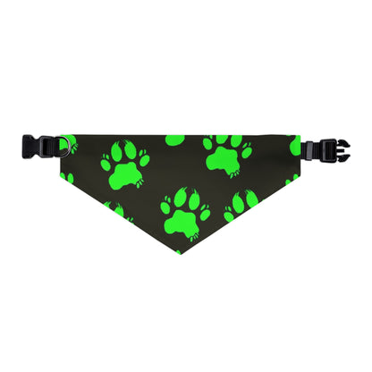 Glow-in-the-Dark Pet Bandana Collar | Funky Dog Accessory for Pet Lovers, Halloween Costume, Night Walks, Gift for Dog Owners