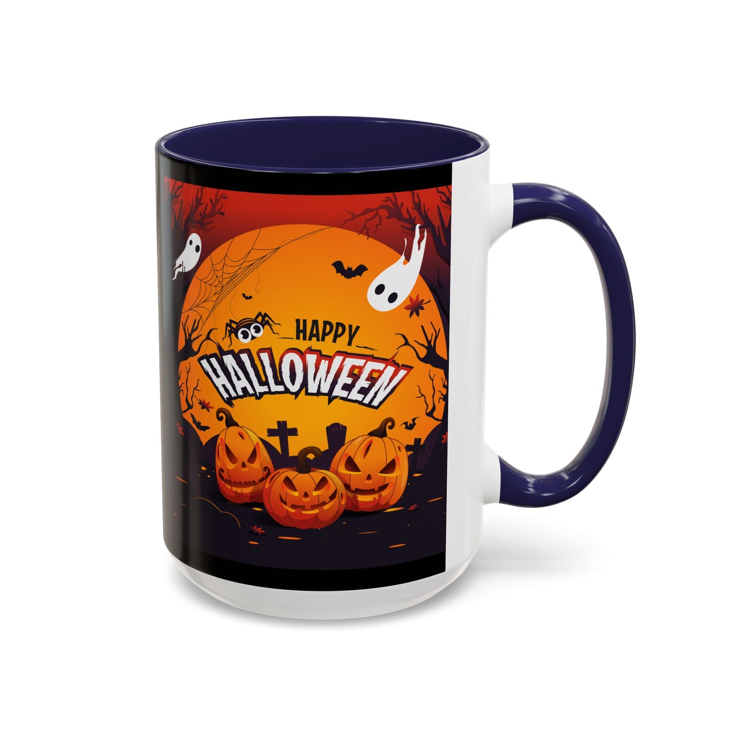 Spooky Halloween Coffee Mug - Perfect for Ghost Lovers and Fall Celebrations, Halloween Decor, Gift, Pumpkin Spice Season, Black Accent Mug