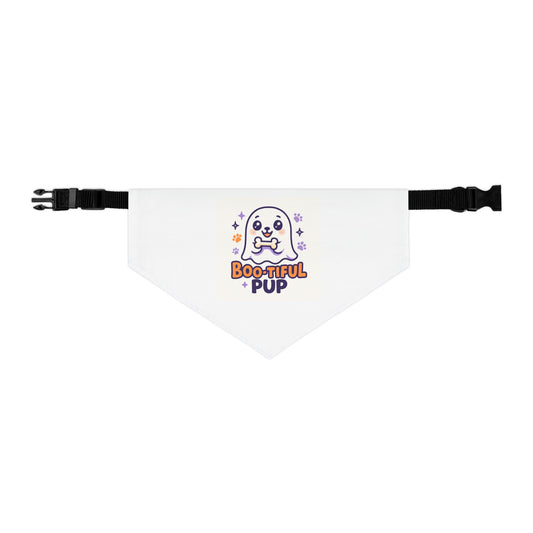 Boo-tiful Pup Pet Bandana Collar, Halloween Dog Accessory, Cute Pet Gift, Spooky Season Style, Dog Fashion, Pet Halloween Costume