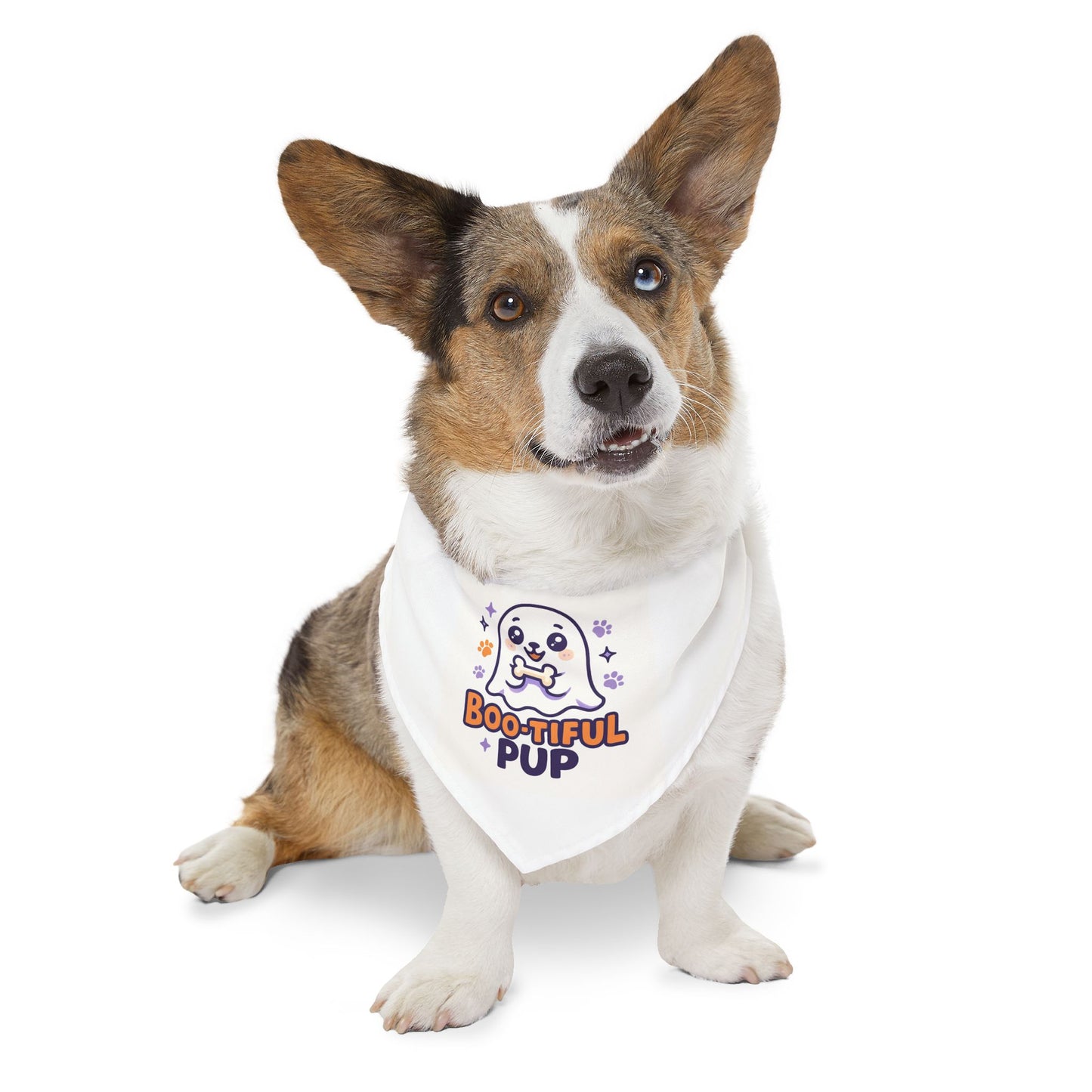 Boo-tiful Pup Pet Bandana Collar, Halloween Dog Accessory, Cute Pet Gift, Spooky Season Style, Dog Fashion, Pet Halloween Costume
