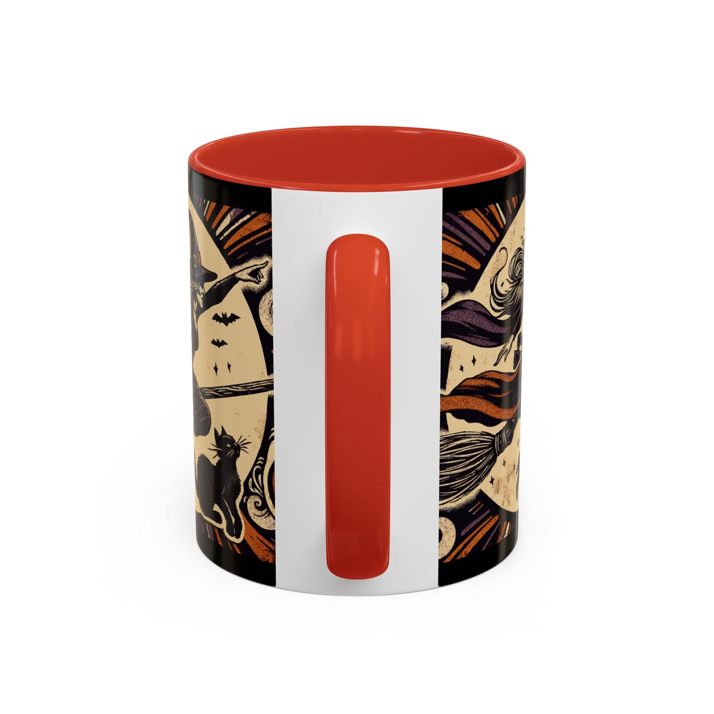 Halloween-Themed Accent Coffee Mug, Coffee Cup for Witch Lovers, Haunted Mug for Spooky Season, Unique Gift for Halloween, Witch Decor