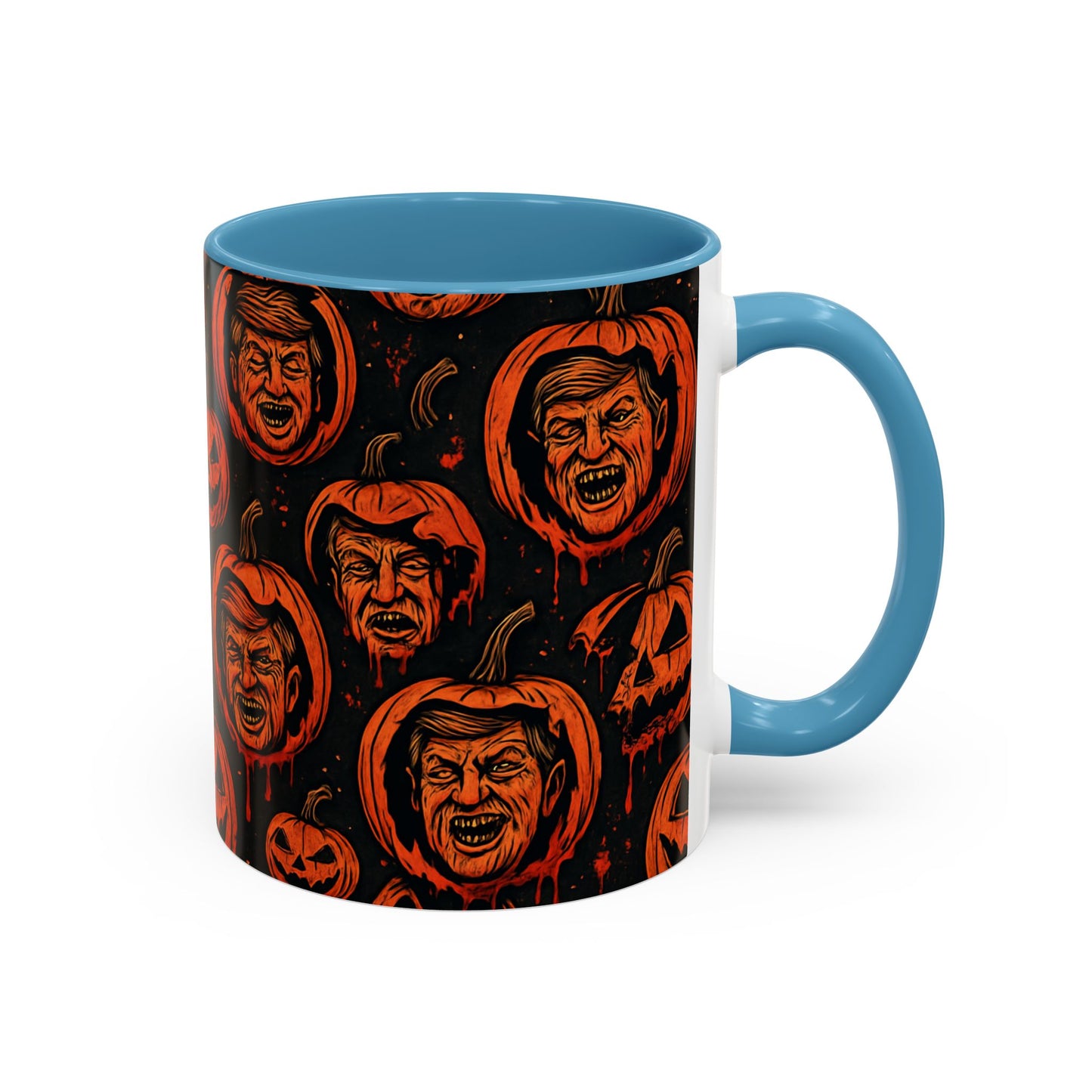 Spooky Pumpkin Faces Coffee Mug | Halloween Gifts, Funny Coffee Cup, Whimsical Mug, Holiday Decor, Unique Gifts
