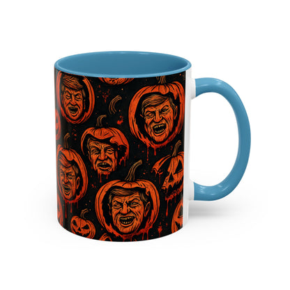 Spooky Pumpkin Faces Coffee Mug | Halloween Gifts, Funny Coffee Cup, Whimsical Mug, Holiday Decor, Unique Gifts