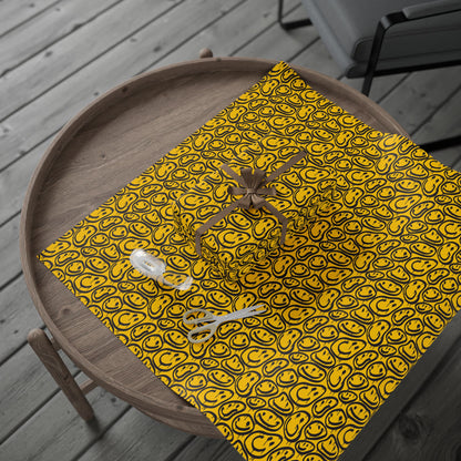 Stylish Wrapping Paper Roll, Unique Gift Wrap for Birthdays, Holidays, Anniversaries, DIY Crafts, Yellow Black Design