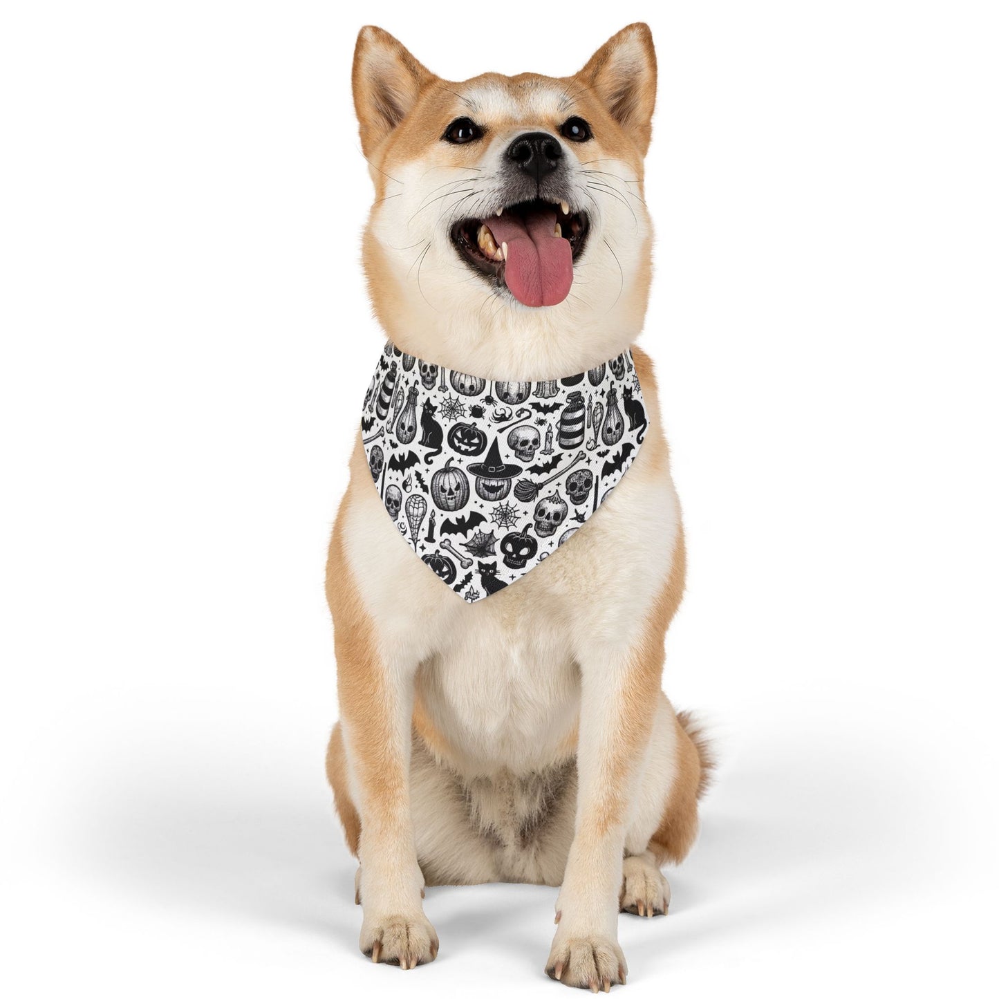 Spooky Pet Bandana Collar for Halloween, Dog Accessory, Halloween Costume, Pet Gift, Festival Fashion, Pet Costume