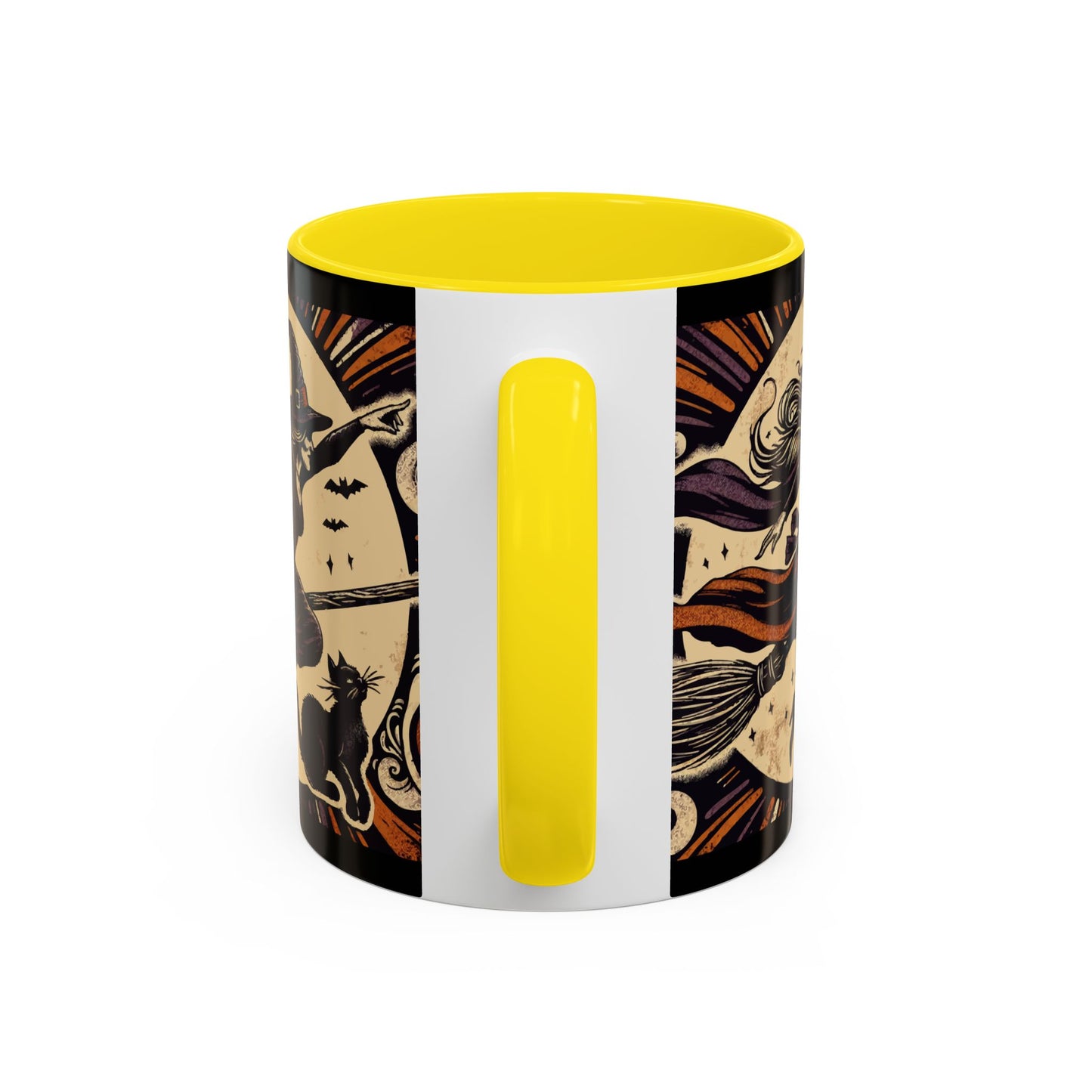 Halloween-Themed Accent Coffee Mug, Coffee Cup for Witch Lovers, Haunted Mug for Spooky Season, Unique Gift for Halloween, Witch Decor