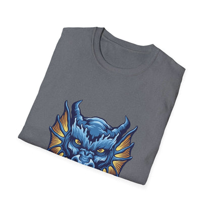 Blue Angry Dragon Head Mascot - Mleem