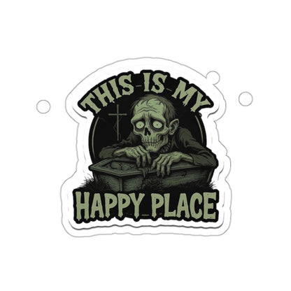 Spooky Die-Cut Stickers - Horror Theme, Laptop Décor, Gift for Halloween Lovers, Unique Sticker Collection, Creepy Home Décor