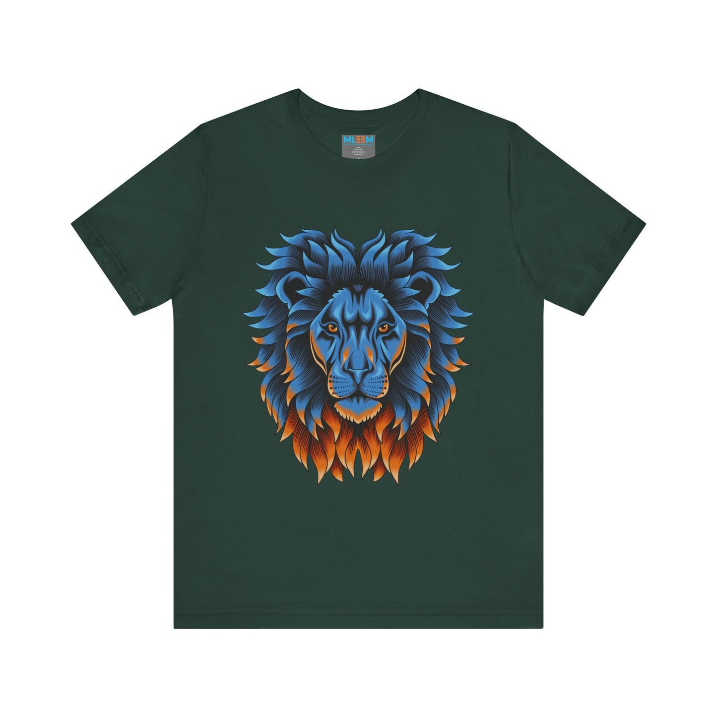 Dynamic Lion Graphic Tee - Unisex Short Sleeve Jersey T-Shirt