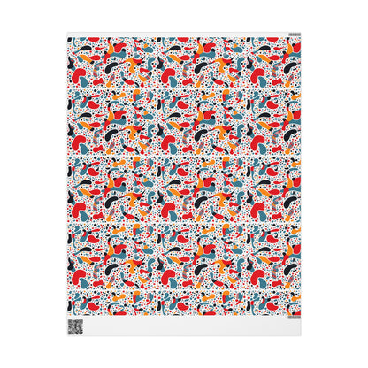 Vibrant Gift Wrapping Paper, Colorful Wrap for Birthdays, Holidays, Parties, Eco-friendly Roll for Presents, Unique Gift Wrap