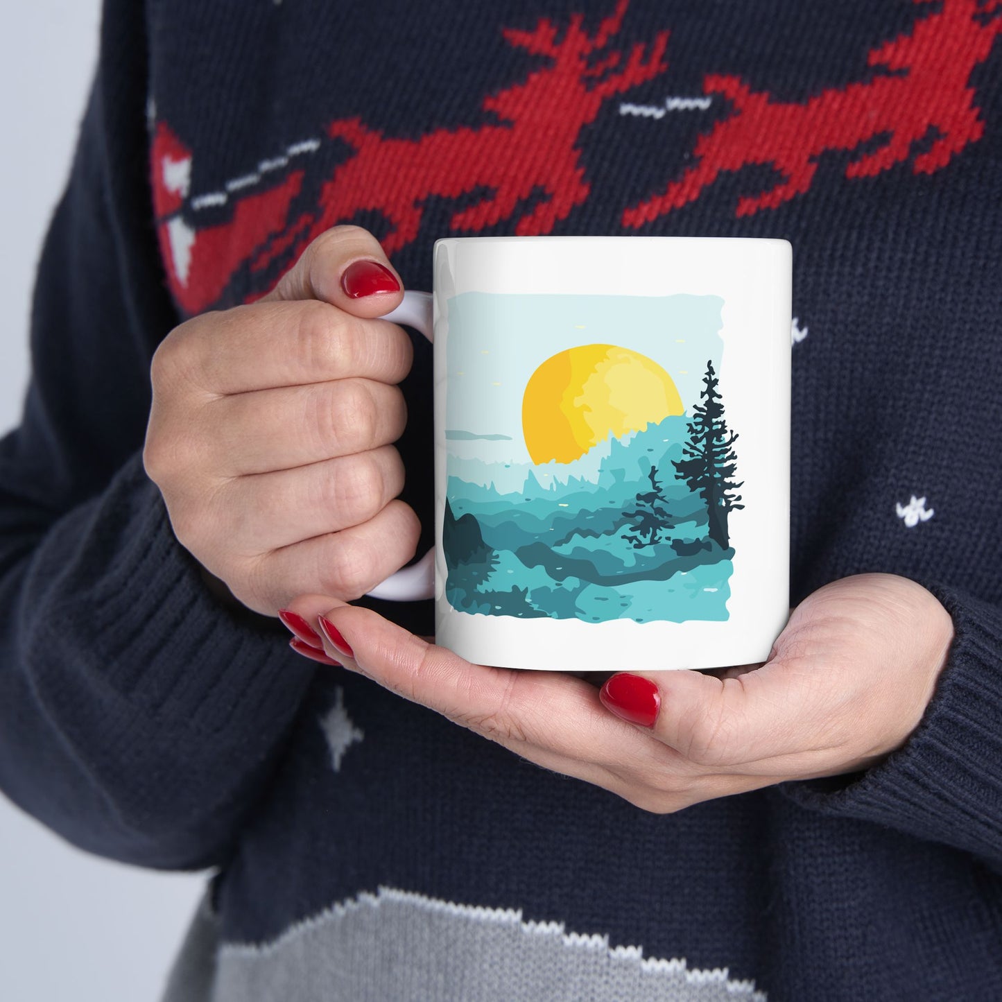 Nature-Inspired Ceramic Mug