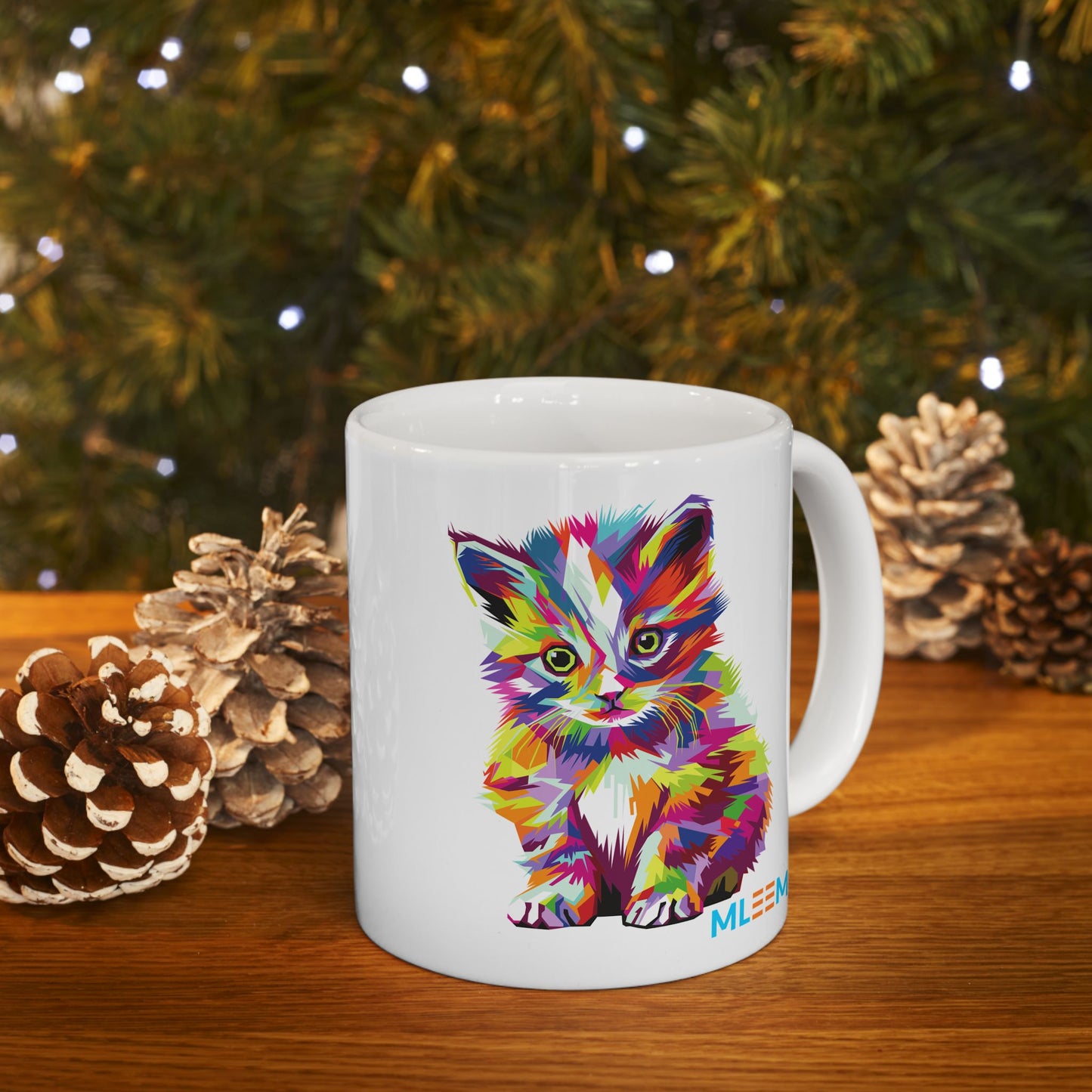 Vibrant Animal Ceramic Mug For Cat Lovers